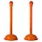 Mr. Chain Safety Orange HD Stowable Stanchion, 2PK 93612-2 - alternate 1